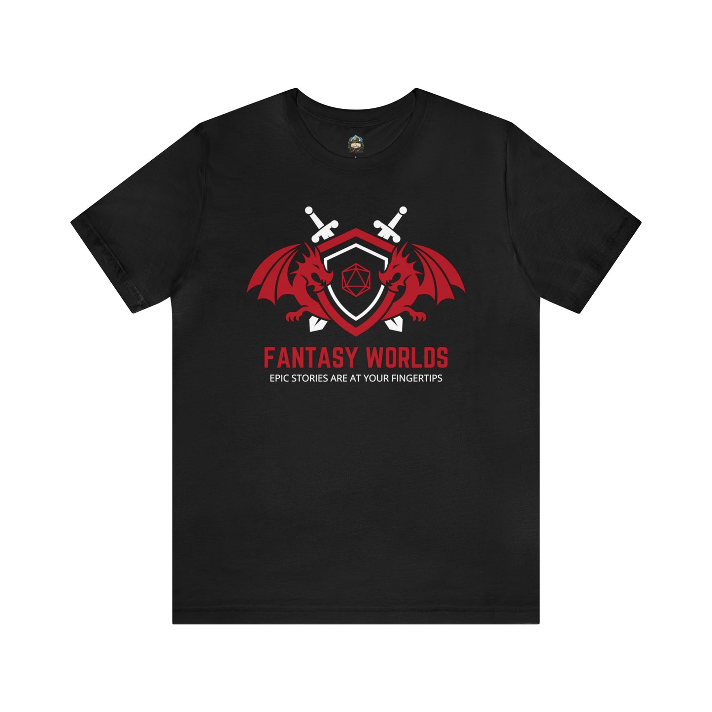 Fantasy Worlds - Epic Stories at Your Fingertips | Unisex Jersey Short Sleeve Tee