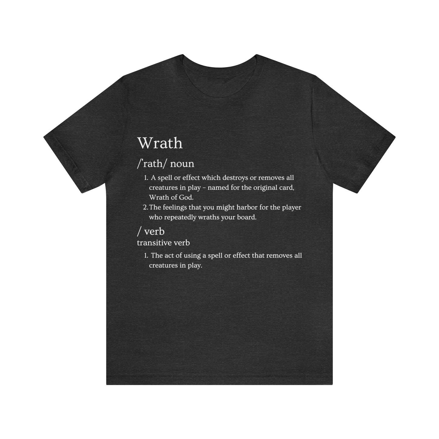 MTG Wrath Definition | Unisex Jersey Short Sleeve Tee