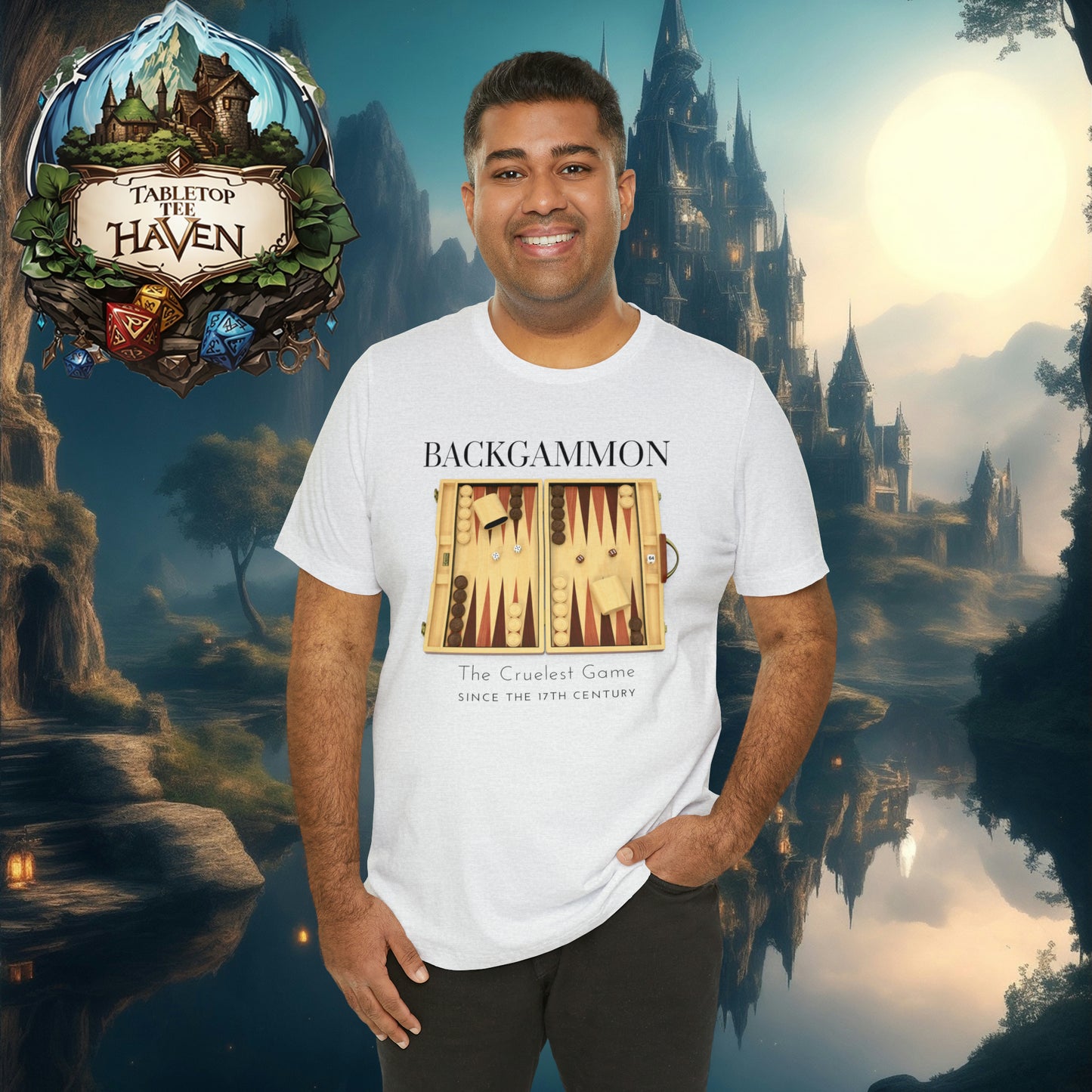 Backgammon - Cruelest Game | Unisex Jersey Short Sleeve Tee
