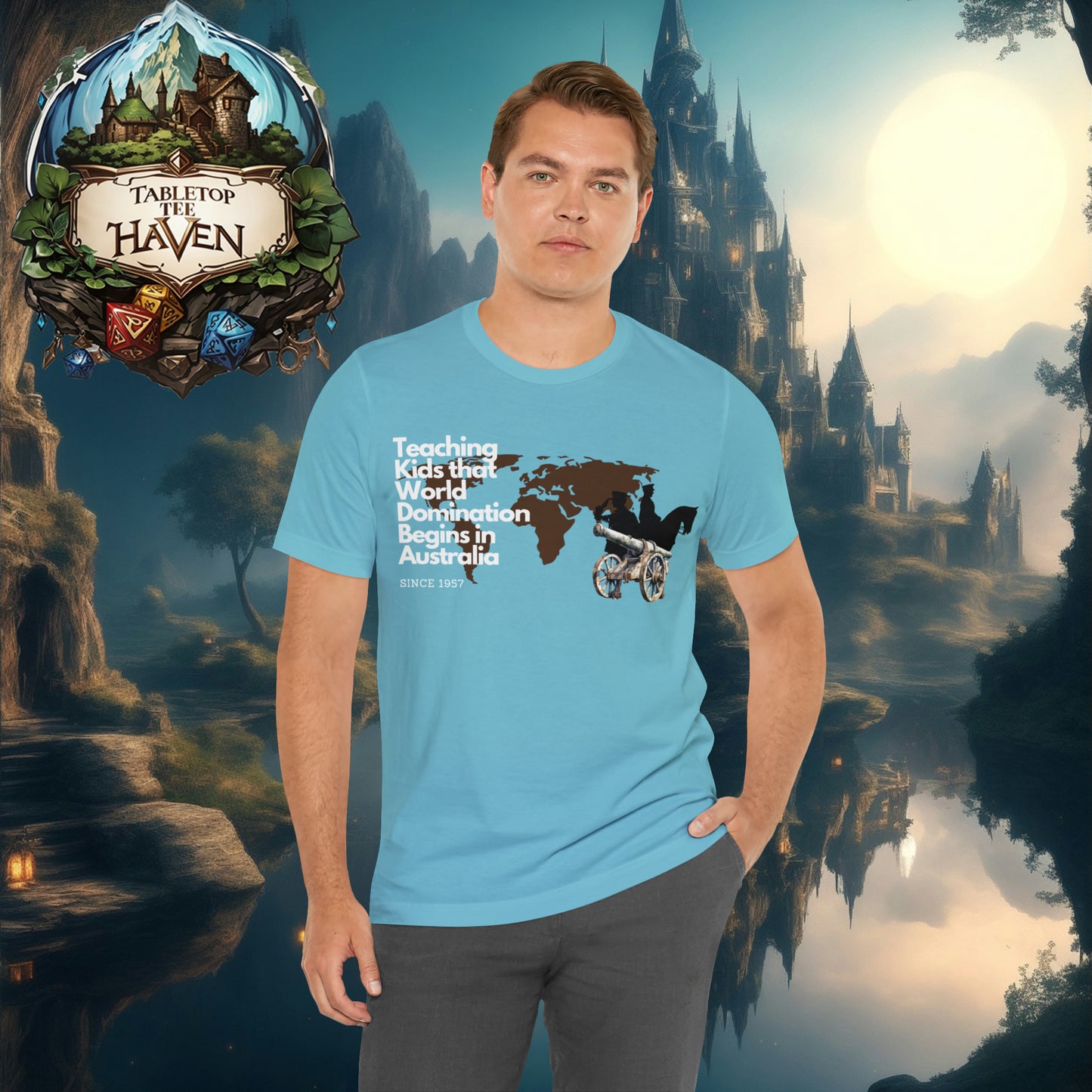 Risk - Teaching Kids World Domination | Unisex Jersey Short Sleeve Tee