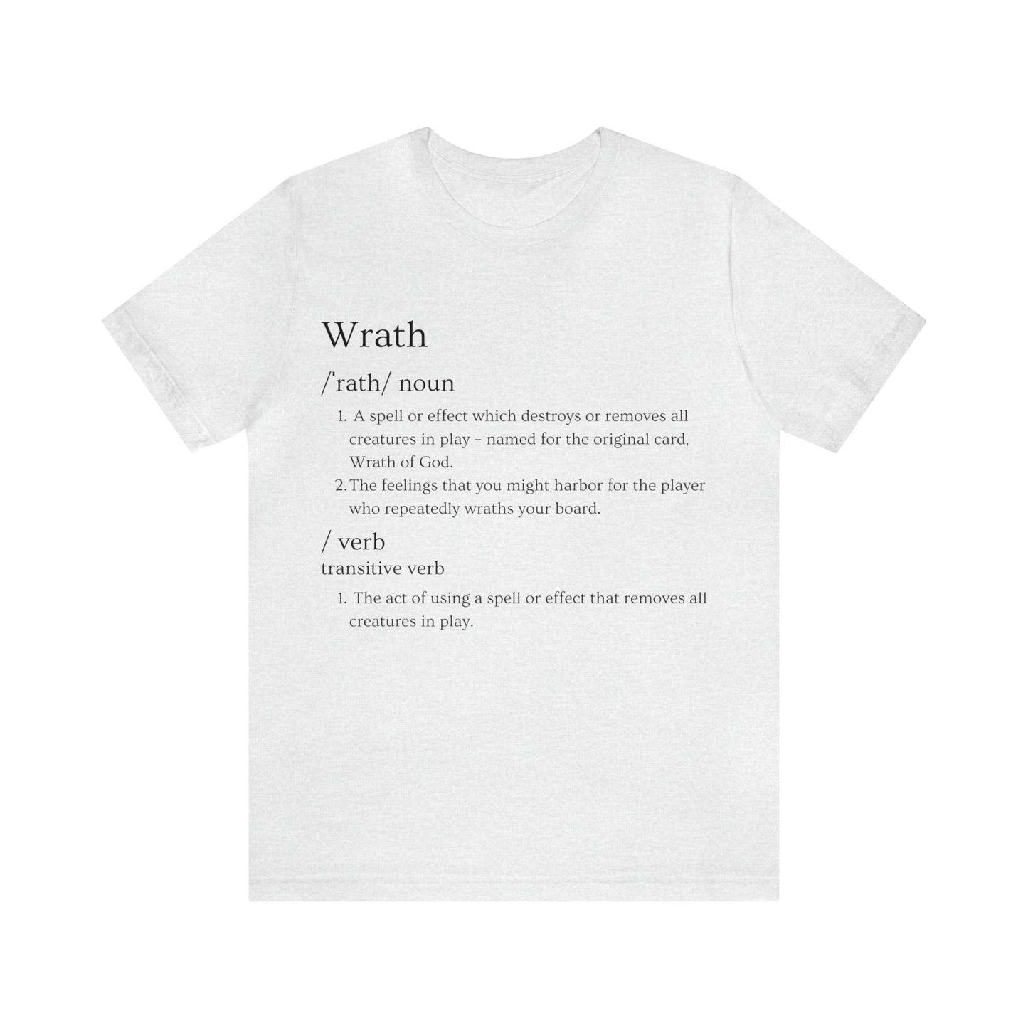 MTG Wrath Definition | Unisex Jersey Short Sleeve Tee