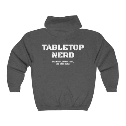 Tabletop Tee Haven | Unisex Heavy Blend™ Full Zip Hooded Sweatshirt